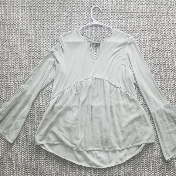 Dusty green long sleeve blouse - Picture 1 of 1